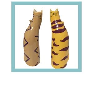 Bella Casa By Ganz Cats 2 Figurines Bud Vase Ceramic